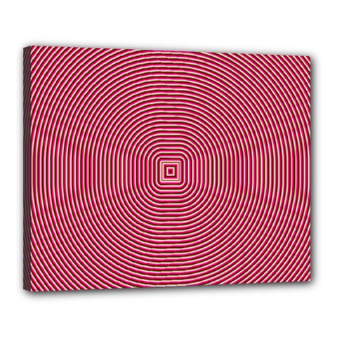 Stop Already Hipnotic Red Circle Canvas 20  X 16  by Mariart