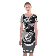 Abstract Art Classic Short Sleeve Midi Dress by ValentinaDesign