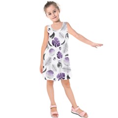 Tropical Pattern Kids  Sleeveless Dress by Valentinaart