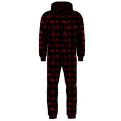 Fish Pattern Hooded Jumpsuit (men)  by ValentinaDesign