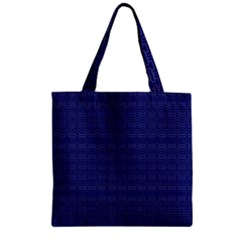 Pattern Zipper Grocery Tote Bag by ValentinaDesign