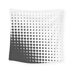Comic Dots Polka Black White Square Tapestry (small) by Mariart