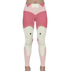 Sad Tooth Pink Classic Yoga Leggings by Mariart