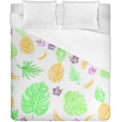 Tropical Pattern Duvet Cover (california King Size) by Valentinaart