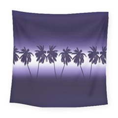 Tropical Sunset Square Tapestry (large) by Valentinaart