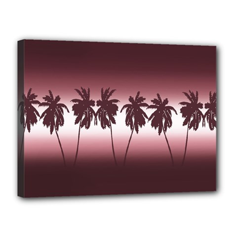 Tropical Sunset Canvas 16  X 12  by Valentinaart