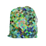 Pixel Pattern A Completely Seamless Background Design Drawstring Pouches (Extra Large)