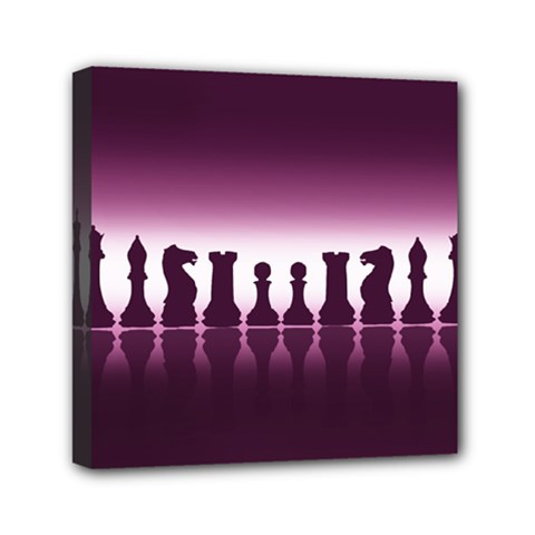 Chess Pieces Mini Canvas 6  X 6  by Valentinaart