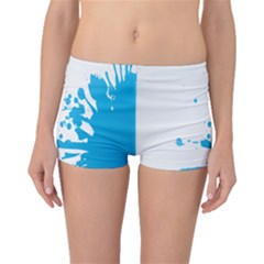 Blue Stain Spot Paint Boyleg Bikini Bottoms