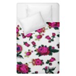 Crown Red Flower Floral Calm Rose Sunflower White Duvet Cover Double Side (Single Size)