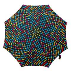 Polkadot Rainbow Colorful Polka Circle Line Light Hook Handle Umbrellas (small) by Mariart