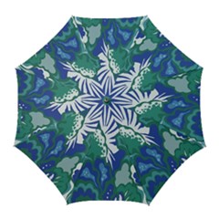 Tropics Leaf Bluegreen Golf Umbrellas