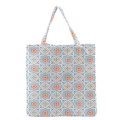 Star Sign Plaid Grocery Tote Bag by Mariart