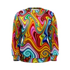 Rainbow Gnarls Women s Sweatshirt by WolfepawFractals