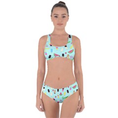 Summer Pattern Criss Cross Bikini Set by Valentinaart