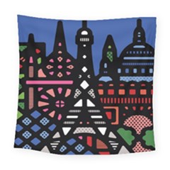 7 Wonders World Square Tapestry (large) by Mariart