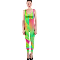 Screen Random Images Shadow Green Yellow Rainbow Light Onepiece Catsuit by Mariart