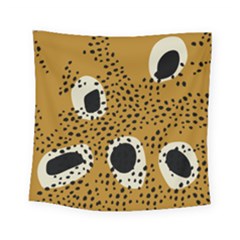 Surface Patterns Spot Polka Dots Black Square Tapestry (small) by Mariart