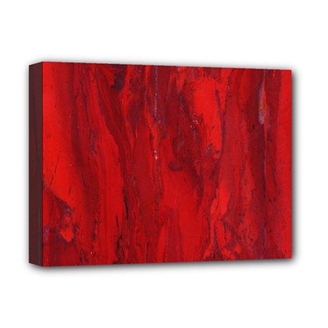 Stone Red Volcano Deluxe Canvas 16  X 12  