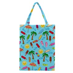Beach Pattern Classic Tote Bag by Valentinaart