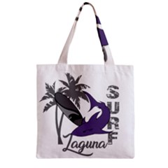 Surf - Laguna Zipper Grocery Tote Bag by Valentinaart