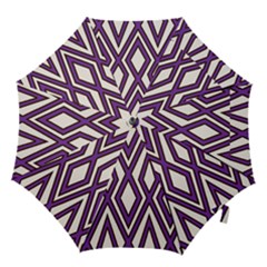 Diamond Key Stripe Purple Chevron Hook Handle Umbrellas (medium) by Mariart