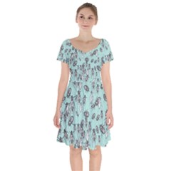 Cockroach Insects Short Sleeve Bardot Dress by Mariart
