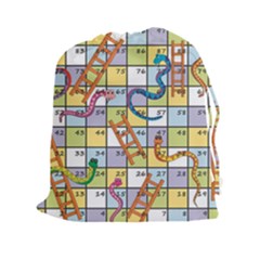 Snakes Ladders Game Board Drawstring Pouches (xxl) by Mariart