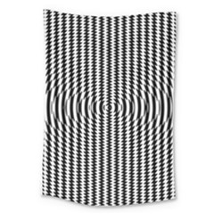Vertical Lines Waves Wave Chevron Small Black Large Tapestry by Mariart