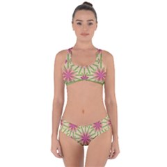 Digital Blossoms Criss Cross Bikini Set by SandyRichter