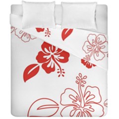 Hawaiian Flower Red Sunflower Duvet Cover Double Side (california King Size) by Mariart