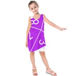 Number Purple Kids  Sleeveless Dress