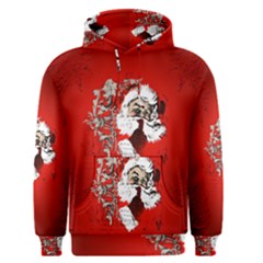 Funny Santa Claus  On Red Background Men s Pullover Hoodie by FantasyWorld7