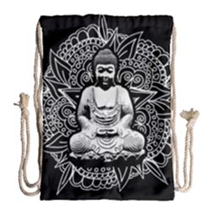 Ornate Buddha Drawstring Bag (large) by Valentinaart