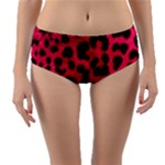 Leopard Skin Reversible Mid-Waist Bikini Bottoms