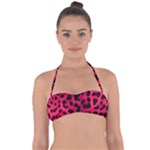 Leopard Skin Halter Bandeau Bikini Top