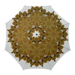 Ornate Mandala Golf Umbrellas by Valentinaart