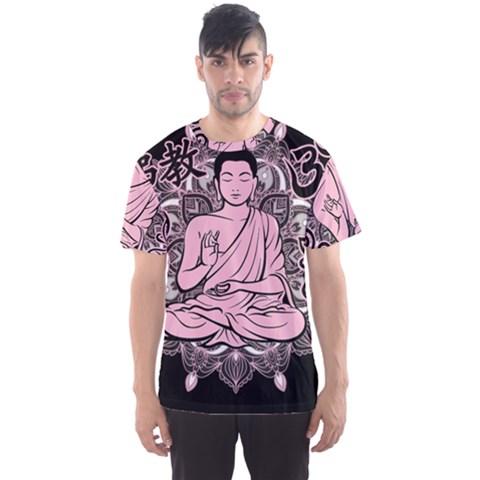 Ornate Buddha Men s Sports Mesh Tee by Valentinaart