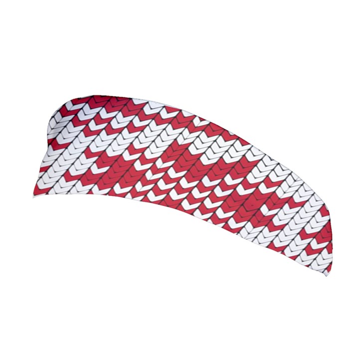 Crimson Knitting Pattern Background Vector Stretchable Headband