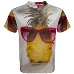 Pineapple With Sunglasses Men s Cotton Tee
