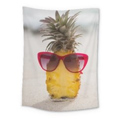 Pineapple With Sunglasses Medium Tapestry