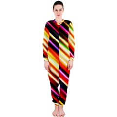 Funky Color Lines Onepiece Jumpsuit (ladies)  by BangZart