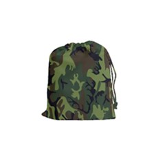 Military Camouflage Pattern Drawstring Pouches (small)  by BangZart