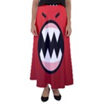 Funny Angry Flared Maxi Skirt