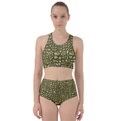 Aligator Skin Bikini Swimsuit Spa Swimsuit  by BangZart