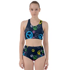 Peace & Love Pattern Bikini Swimsuit Spa Swimsuit  by BangZart