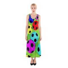 Balls Colors Sleeveless Maxi Dress by BangZart