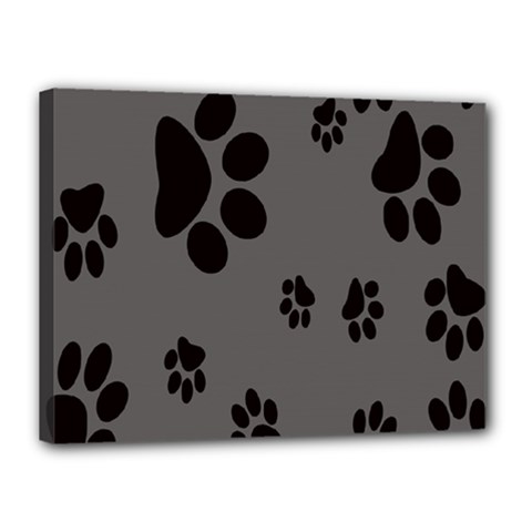 Dog Foodprint Paw Prints Seamless Background And Pattern Canvas 16  X 12  by BangZart