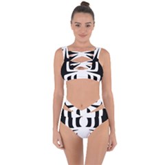 White Spider Bandaged Up Bikini Set  by BangZart