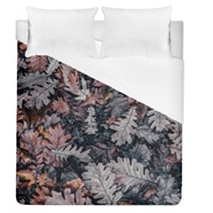 Leaf Leaves Autumn Fall Brown Duvet Cover (queen Size) by BangZart